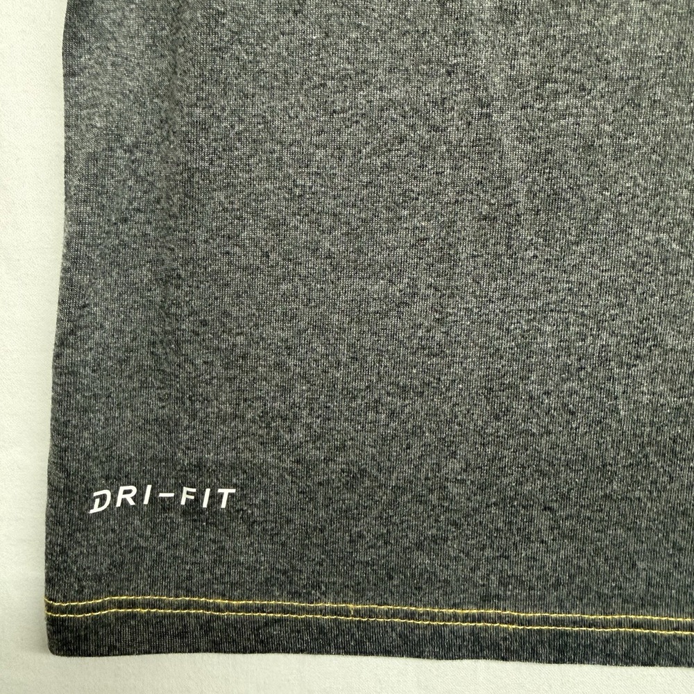 Pittsburgh Pirates Nike MLB Mens L Gray Black Dri-Fit 3/4 Raglan Sleeve Baseball - Picture 10 of 10